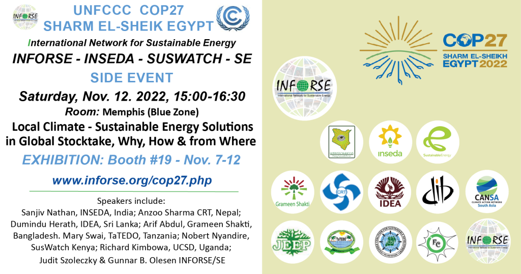 COP27 side event poster
